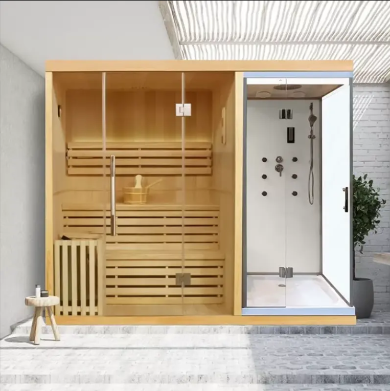 Home Spa Wellness - Indoor Sauna Room, Solid Canada Hemlock