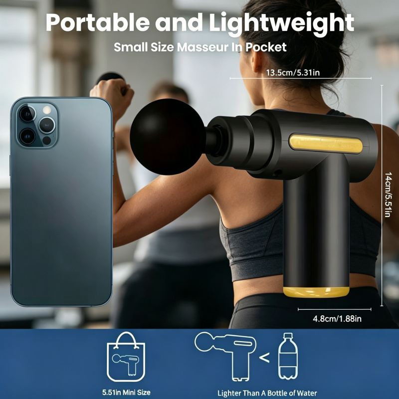 Spa And Wellness - Portable Handheld Fascia Gun USB Charging