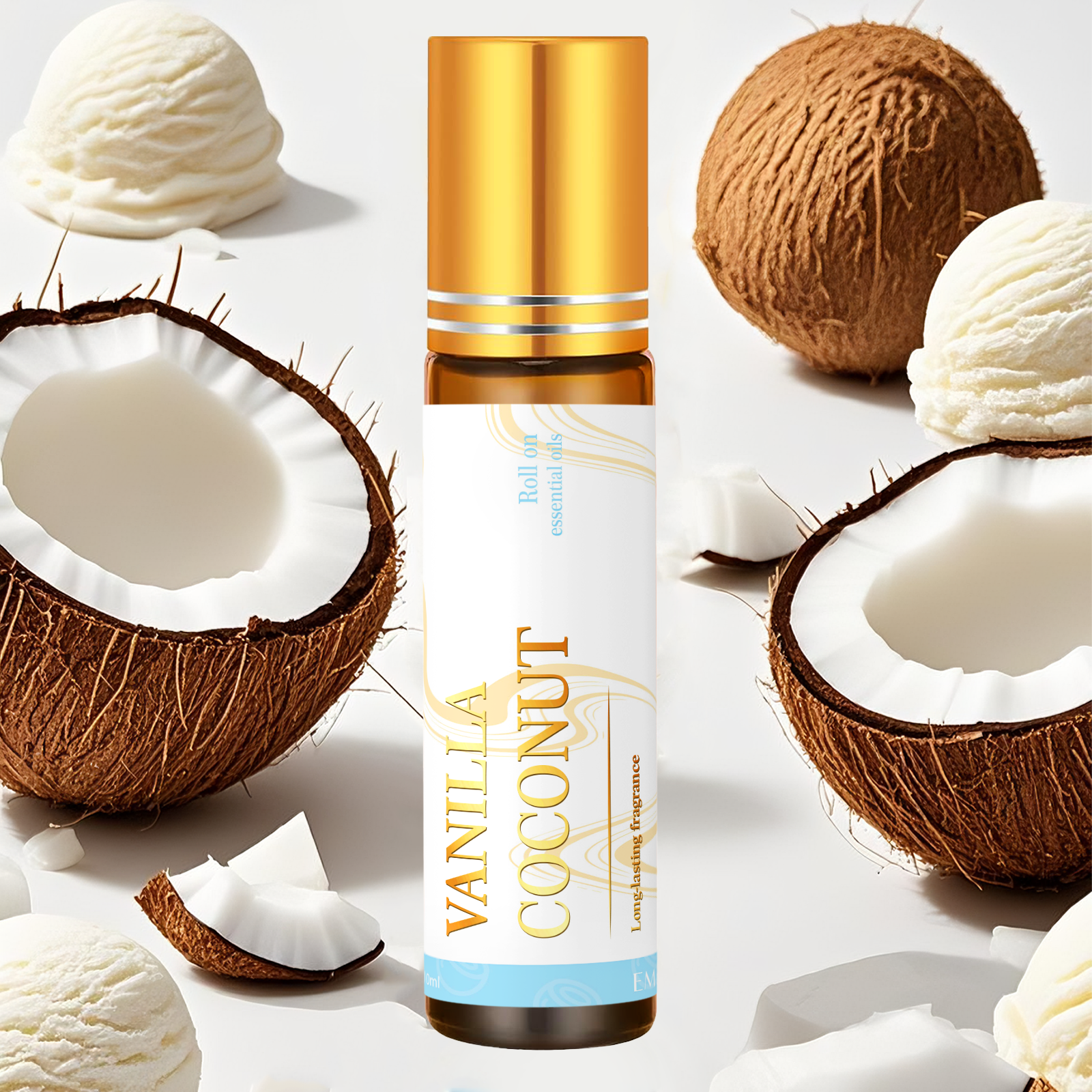 Spa And Wellness - 10ml Vanilla Coconut Essential Oil Rollerball