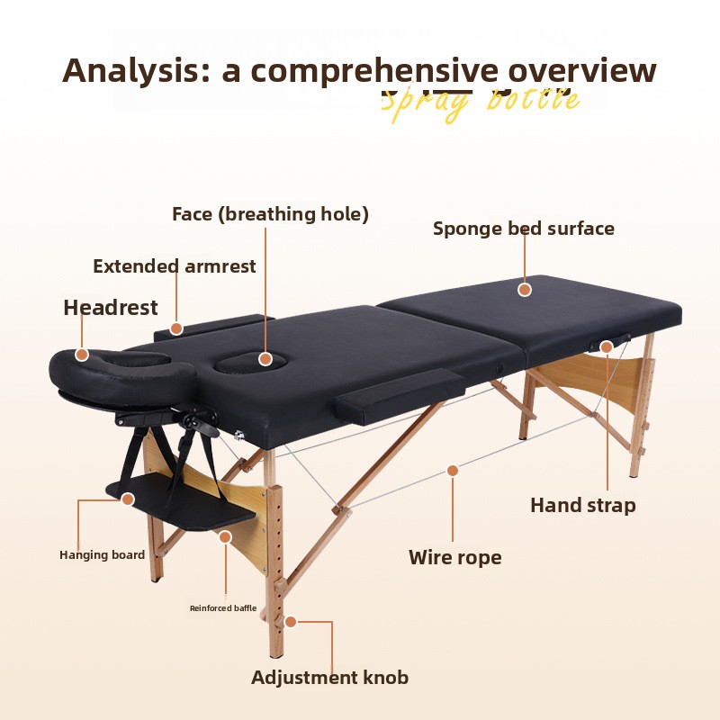 Reinforced Foldable Massage Be - огляд і ціна Home Spa Wellness