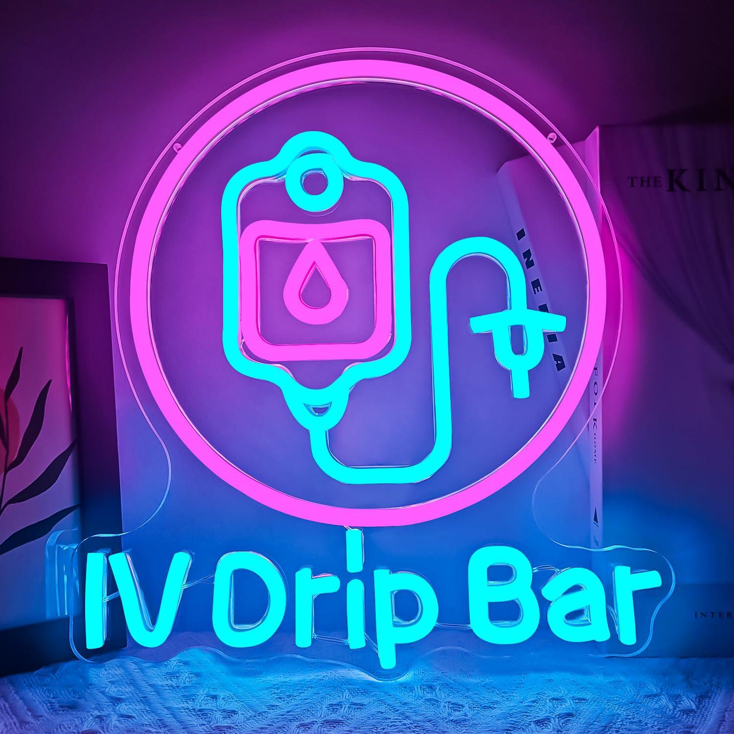 IV Drip Bar Neon Sign USB Dimm - огляд і ціна Medical Wellness & Spa Werona