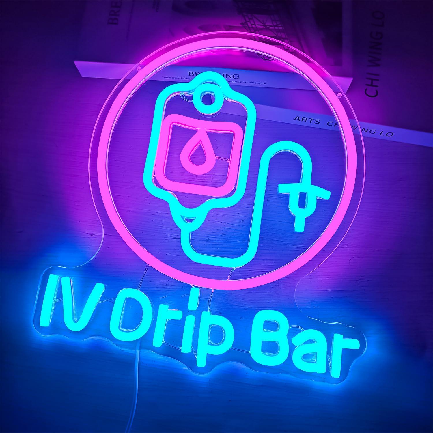 IV Drip Bar Neon Sign USB Dimm - огляд і ціна Medical Wellness & Spa Werona