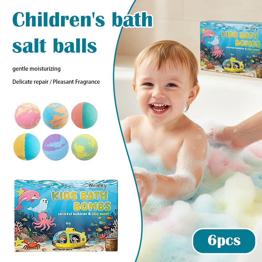 6Pcs Kids Bubble Bath Bombs Se - огляд і ціна Spa And Wellness
