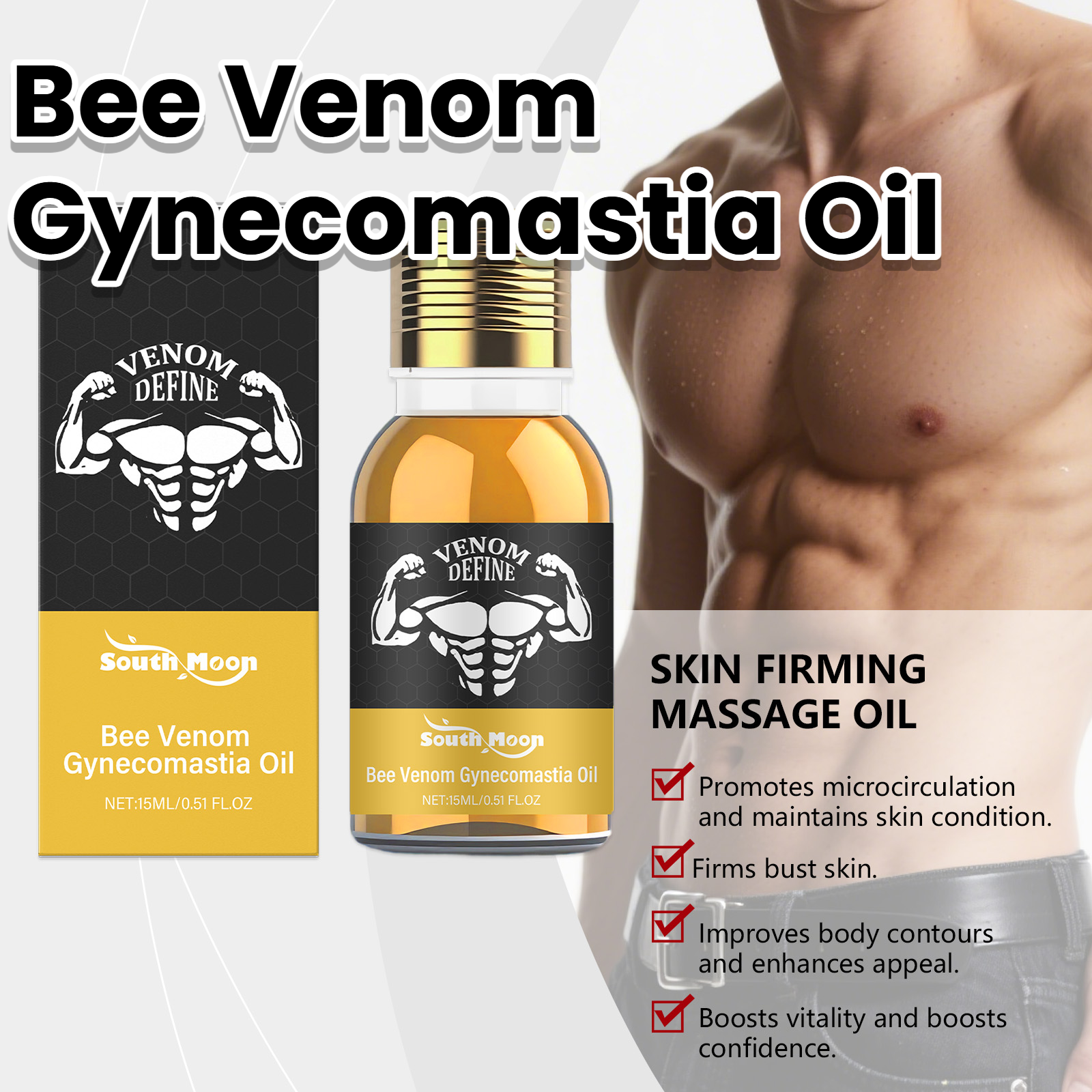 Bee Venom Gynecomastia Oil For - огляд і ціна Spa And Wellness
