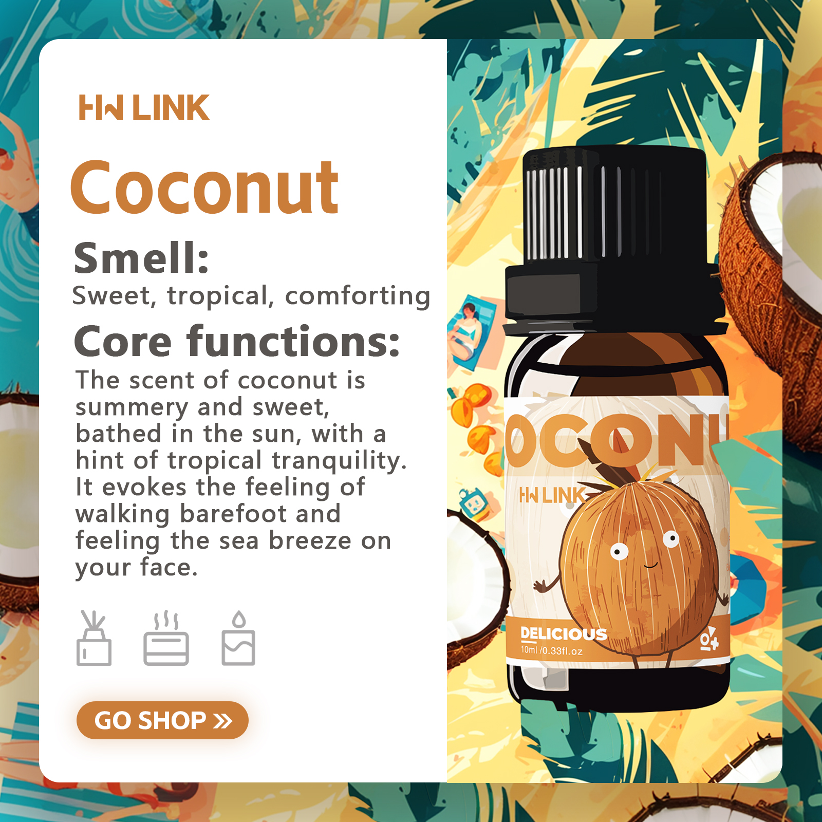 10ml Coconut Essential Oils No - огляд і ціна Spa And Wellness