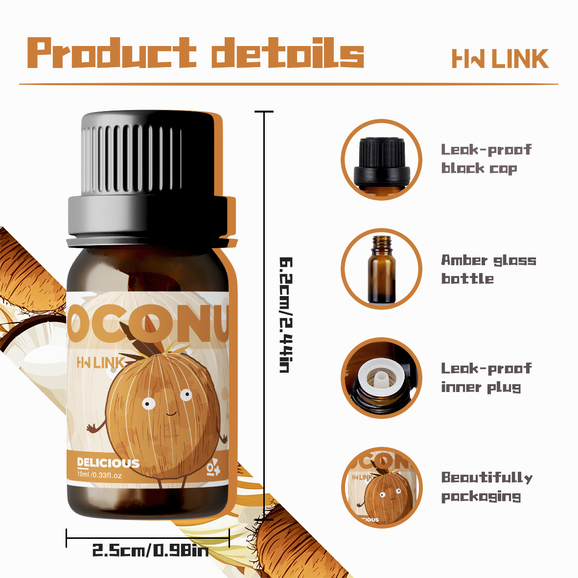 10ml Coconut Essential Oils No - огляд і ціна Spa And Wellness