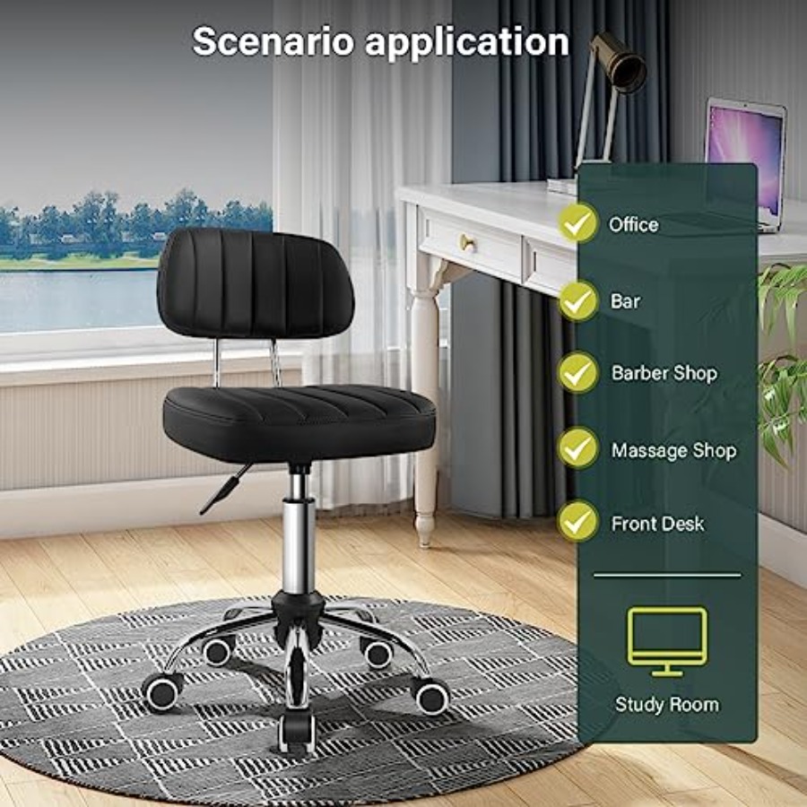 Square Swivel Stool with Wheel - огляд і ціна Spa & Wellness Zámeček Petrovice