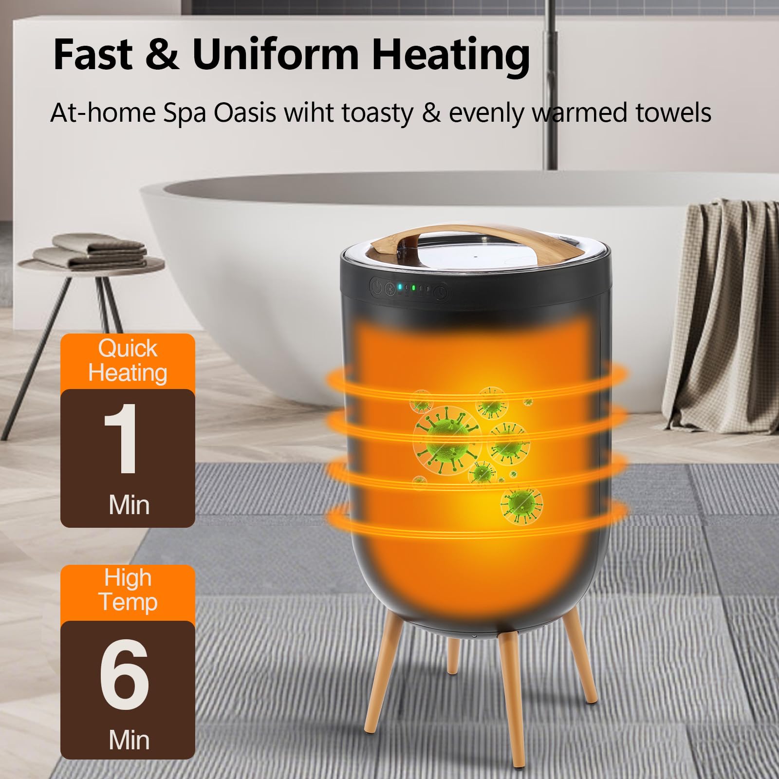 Luxury Spa Towel Warmer Bucket - огляд і ціна Spa & Wellness Zámeček Petrovice