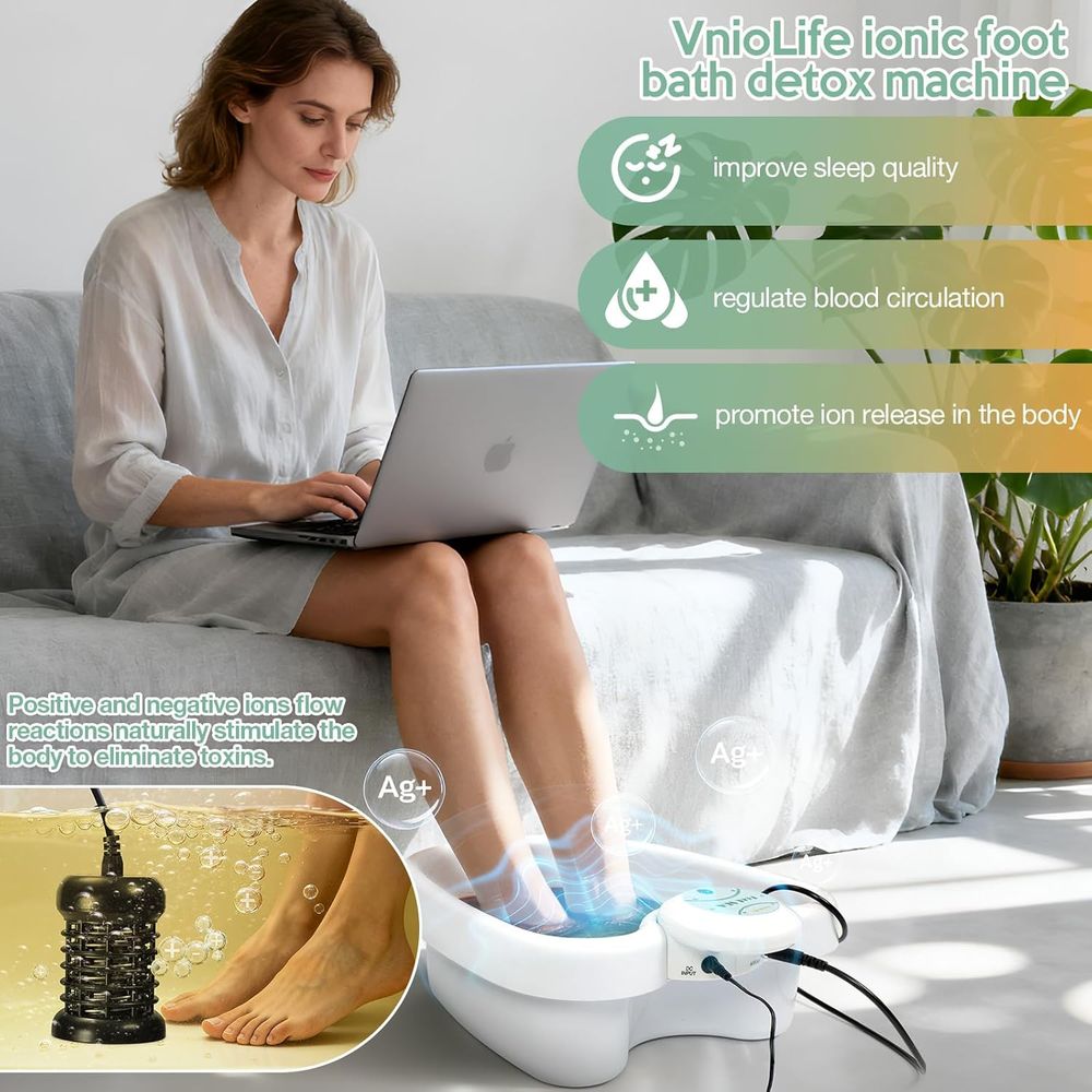Portable Ionic Foot Spa Detox  - огляд і ціна Home Spa Wellness