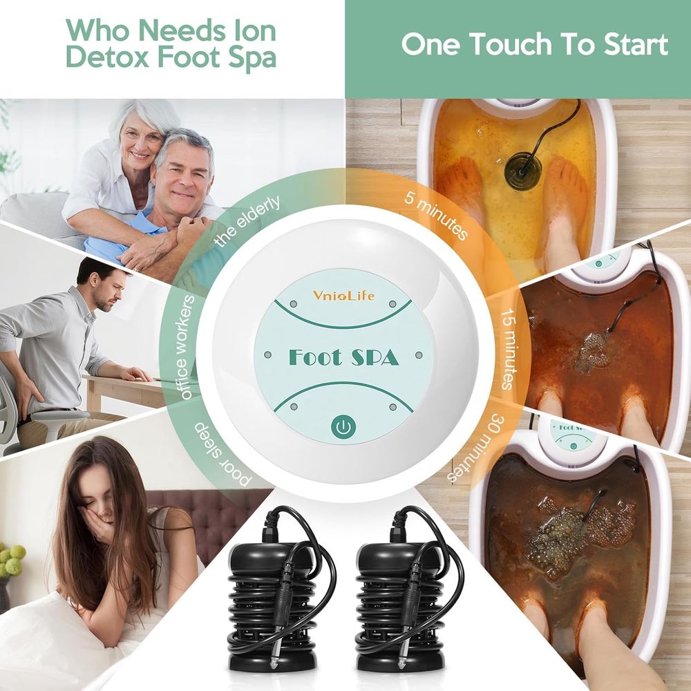 Portable Ionic Foot Spa Detox  - огляд і ціна Home Spa Wellness