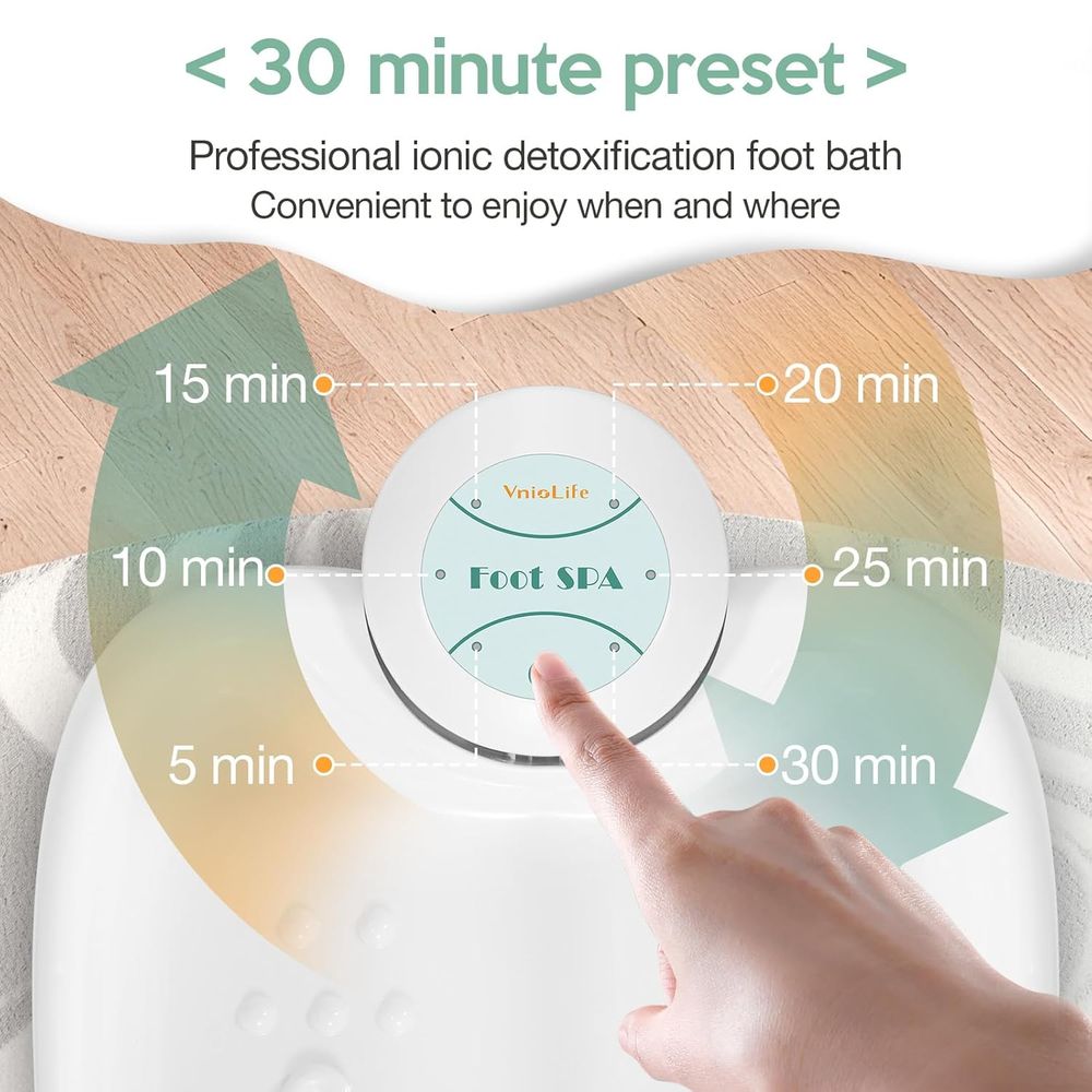 Portable Ionic Foot Spa Detox  - огляд і ціна Home Spa Wellness