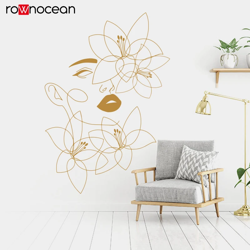 One Line Wall Decals Beauty Wa - огляд і ціна Home Spa Wellness