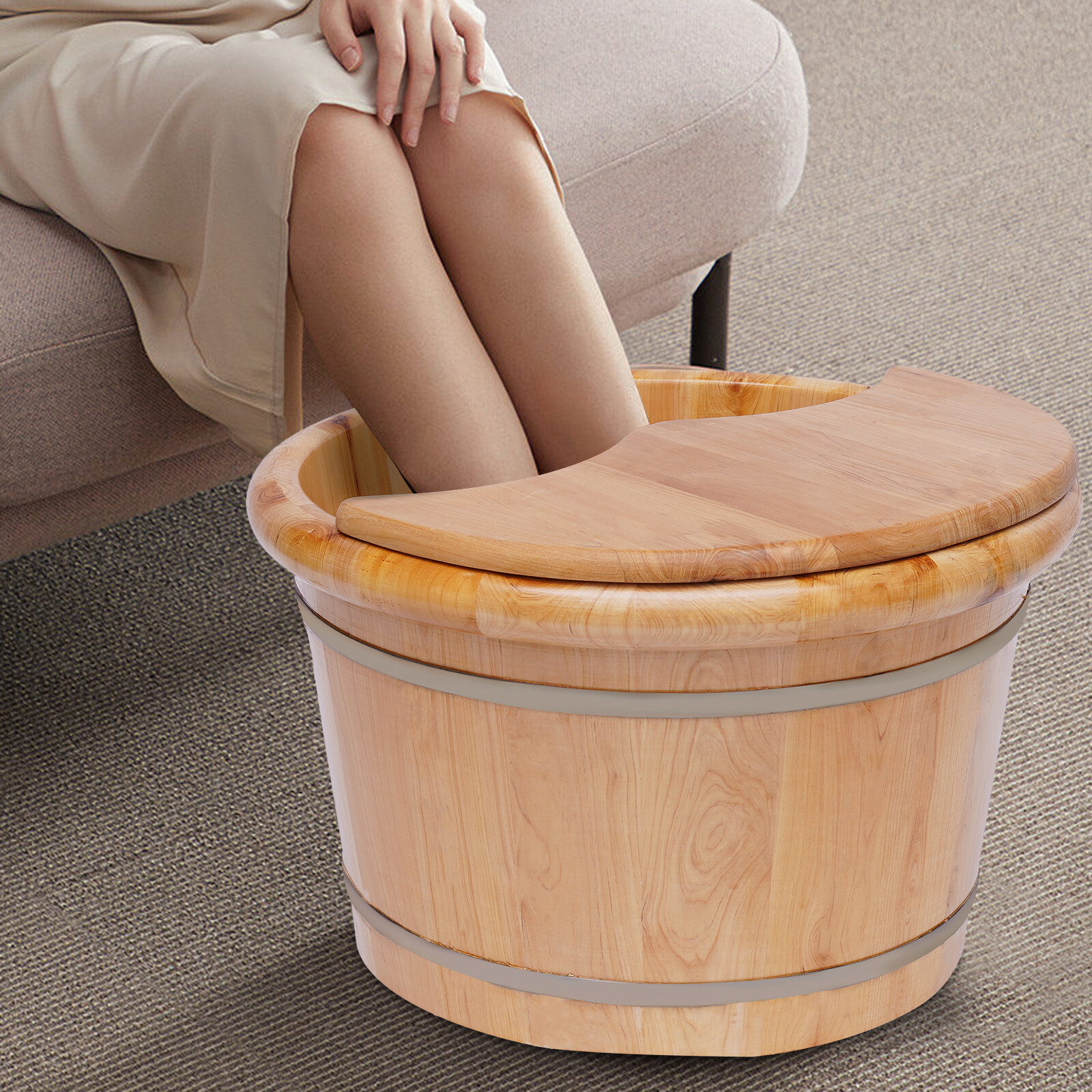 Cedar Wood Foot Bath Tub Leak- - огляд і ціна Spa Wellness Massage