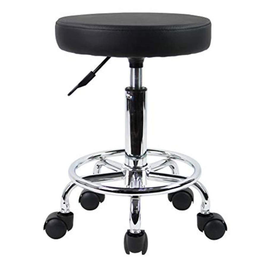 PU Leather Round Rolling Stool - огляд і ціна Spa & Wellness Zámeček Petrovice