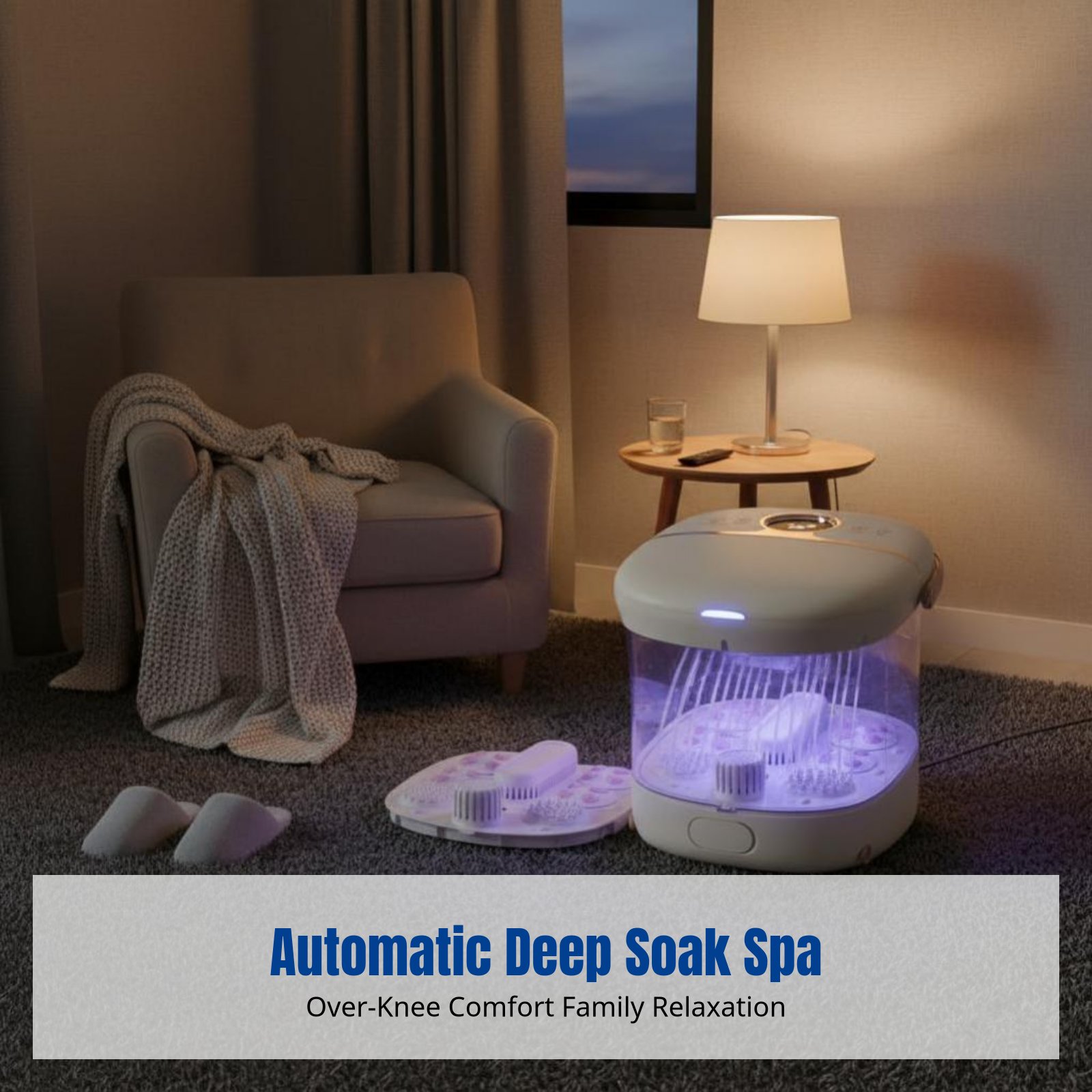 Deep Knees-Over Foot Spa Tub,  - огляд і ціна Home Spa Wellness
